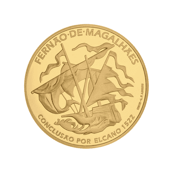 ポルトガル 2022年 マゼラン世界一周500周年 最終貨 1522年 世界一周達成 7.5ユーロ金貨 プルーフ