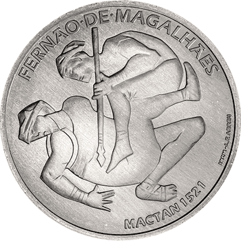 ポルトガル 2021年 マゼラン世界一周500周年 1521年 マクタン島の戦い 7.5ユーロ銀貨 未使用
