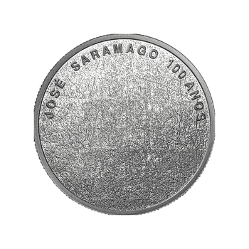 ポルトガル 2022年 ジョゼ・サラマーゴ生誕100周年 7.5ユーロ銀貨 プルーフ