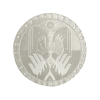 ポルトガル 2022年 現代美術シリーズ アカコルレオーネ 10ユーロカラー銀貨 プルーフ