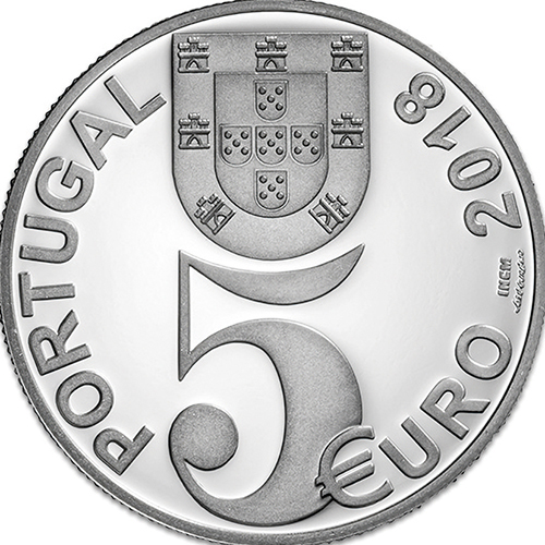 ポルトガル 2018年 第一次世界大戦休戦100周年 5ユーロ銀貨 プルーフ