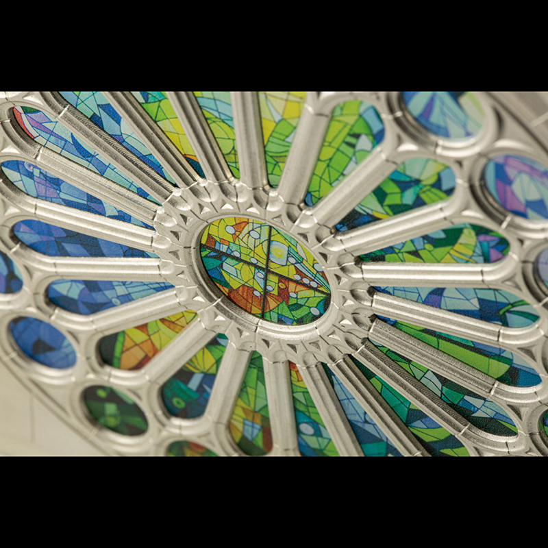 ピトケアン諸島 2025年 サグラダ・ファミリアのバラ窓 5ドル銀貨