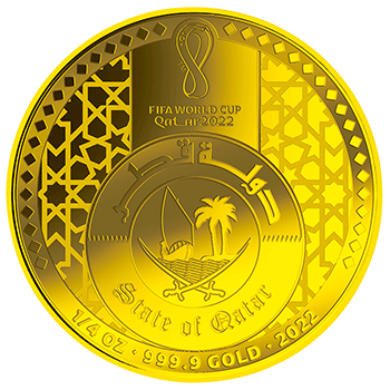 【F】 カタール 2022年 FIFAワールドカップカタール2022 公式記念コイン 最終予約販売 金貨3種セット プルーフ