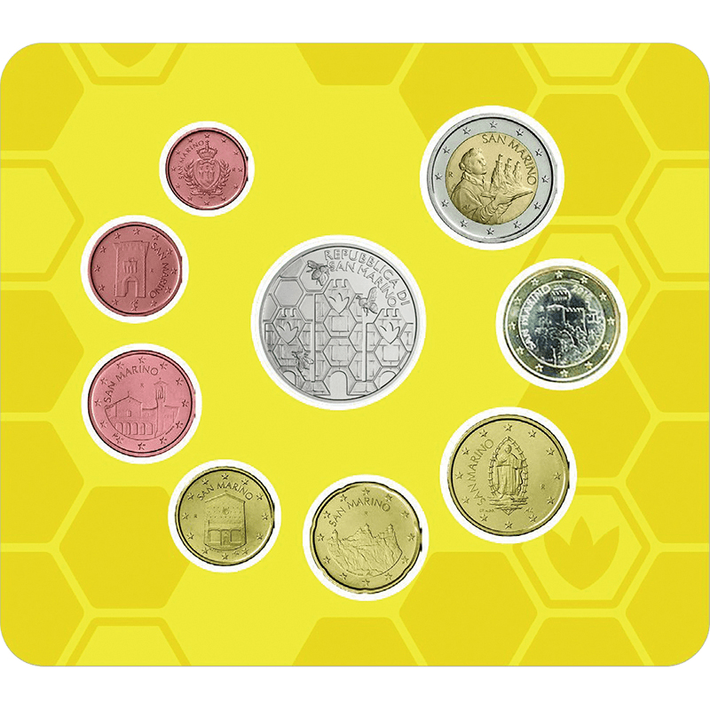 サンマリノ 2026年 通常貨セット 記念銀貨入通常貨9種未使用セット