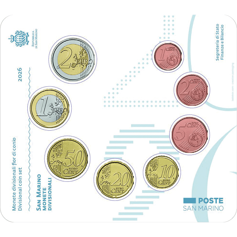 サンマリノ 2026年 通常貨セット 通常貨8種未使用セット | オンライン