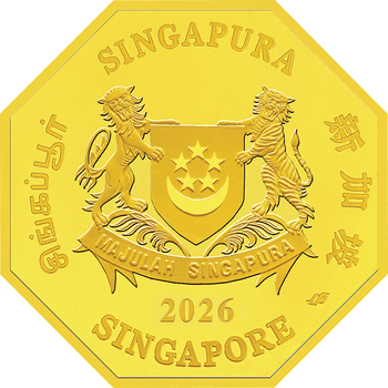 シンガポール 2025年 巳年蛇図 200ドル金貨 5オンス プルーフ