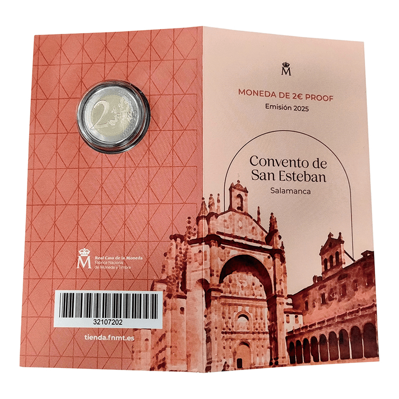 スペイン 2025年 サマランカ旧市街 記念2ユーロ貨ブリスターパック入
