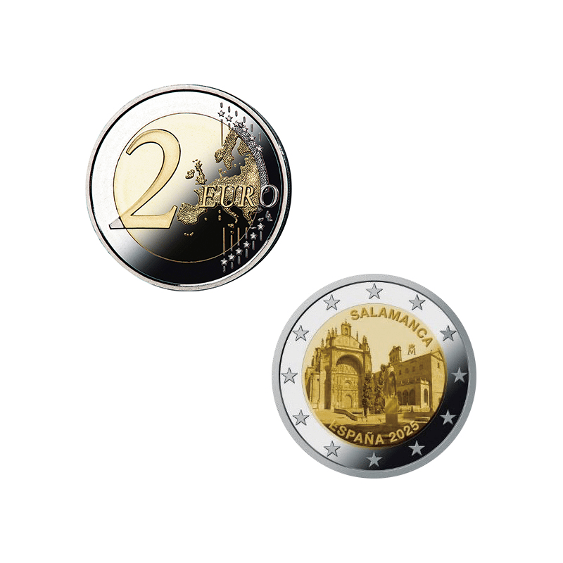 ☆新品☆0ユーロ2枚・カラーとモノクロ　サンピエトロ寺院・メモリアル品2025版 ☆新品☆0ユーロ2枚・カラーとモノクロ サンピエトロ寺院