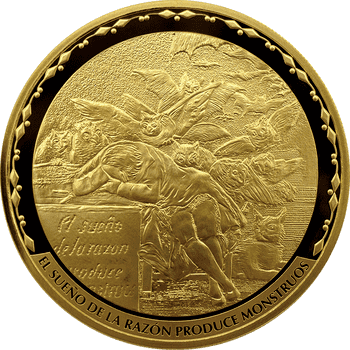 スペイン 2021年 フランシスコ・デ・ゴヤ生誕275周年 400ユーロ金貨 プルーフ