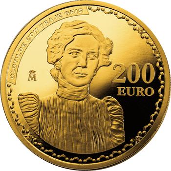 スペイン 2023年 ホアキン・ソローリャ没後100周年 『自画像』/『妻クロティルデの肖像画』 200ユーロ金貨 プルーフ