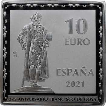 スペイン 2021年 フランシスコ・デ・ゴヤ生誕275周年 10ユーロカラー銀貨 『凧』 プルーフ