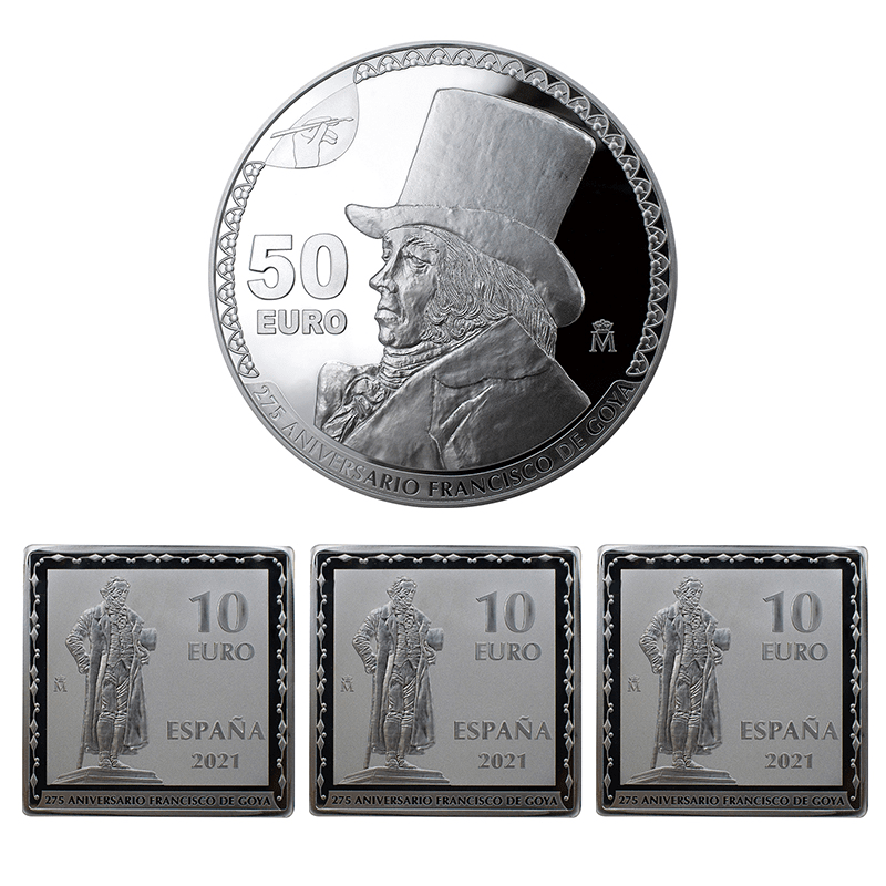 スペイン 2021年 フランシスコ・デ・ゴヤ生誕275周年 銀貨4種セット