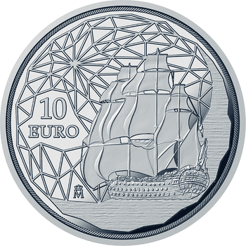スペイン 2023年 ホルヘ・フアン没後250周年 10ユーロ銀貨 プルーフ