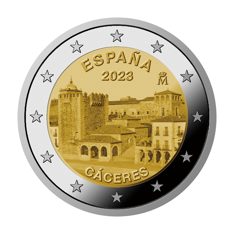 スペイン 2023年 EU理事会議長国就任 記念2ユーロ貨入通常貨10種