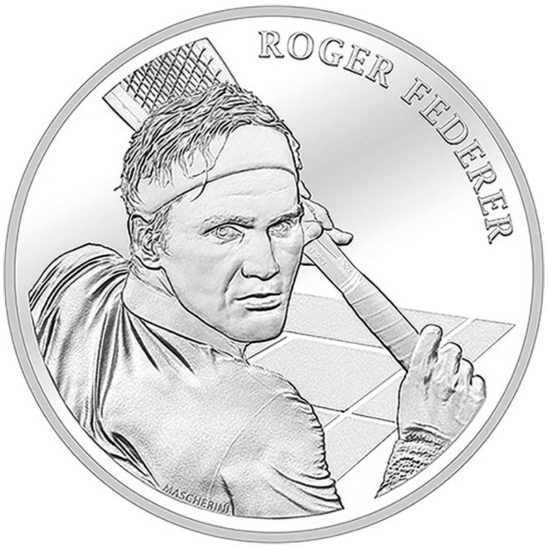 スイス ロジャー・フェデラー20フラン銀貨 2020年未使用-