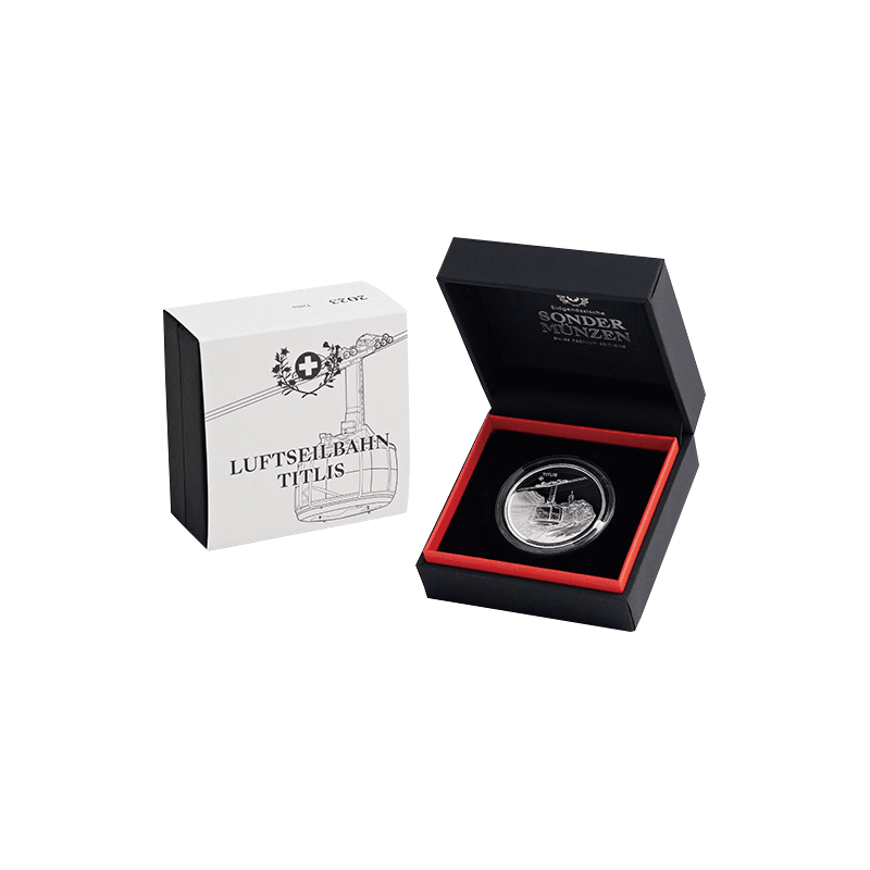 スイス 2023年 ティトリス・ロープウェイ 20フラン銀貨 プルーフ