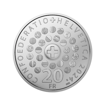 スイス 2024年 スイスのシンボル 20フラン銀貨 プルーフ