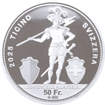 本物⚪️準最高鑑定⚪️2016 スイス 射撃祭 ティチーノ 50フラン プルーフ銀貨 スイス 2024年 連邦射撃祭 ジュラ州 50フラン銀貨 プルーフ
