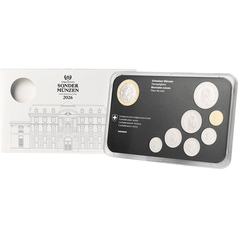 スイス 2026年 通常貨セット 記念貨入通常貨8未使用セット 未使用