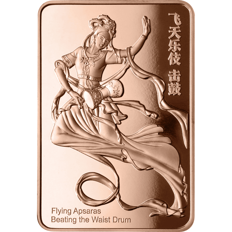 サモア 2025年 莫高窟壁画 敦煌飛天 腰鼓(ようこ)を叩く飛天 20セント サモア 2025年 莫高窟壁画 敦煌飛天 腰鼓(ようこ)を叩く飛天 20セント