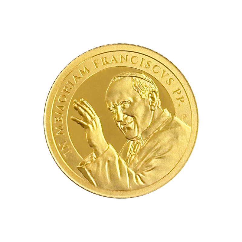 サモア 2025年 教皇フランシスコ追悼 50タラ金貨 プルーフ