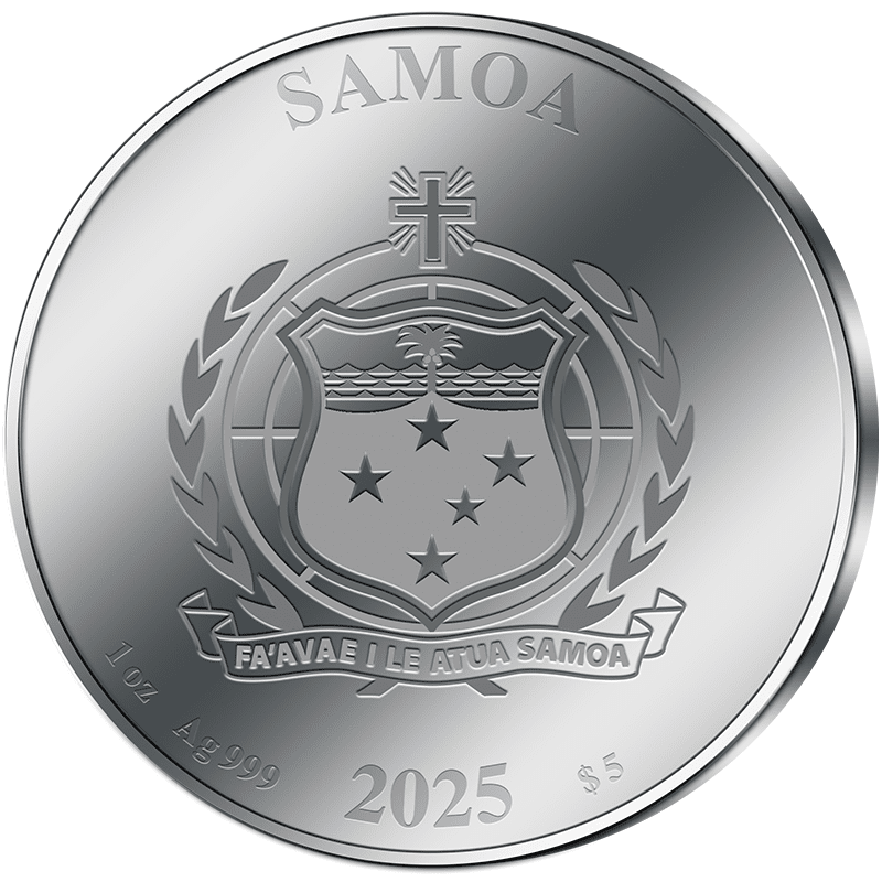 サモア 2025年 教皇レオ14世就任記念 5ドル銀貨 プルーフ | オンライン