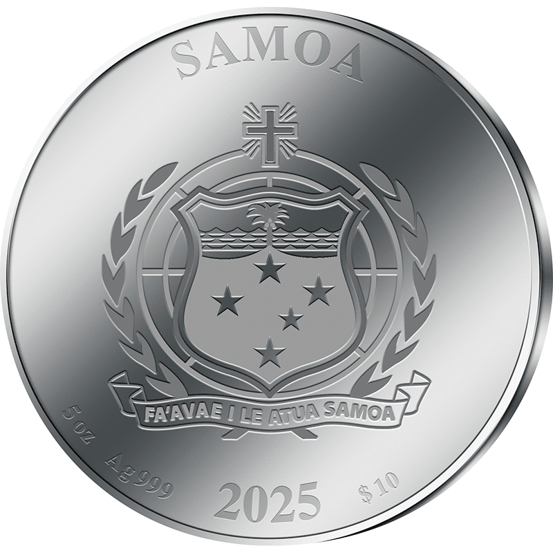 供給元問合わせ】サモア 2025年 教皇レオ14世就任記念 10ドル銀貨