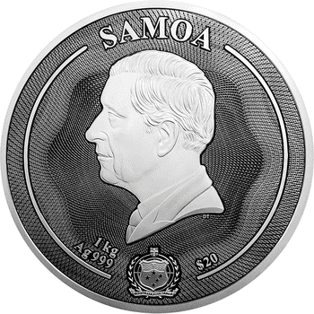 サモア 2026年 アメリカ独立宣言250周年 革命と自由 5ドル銀貨金メッキ