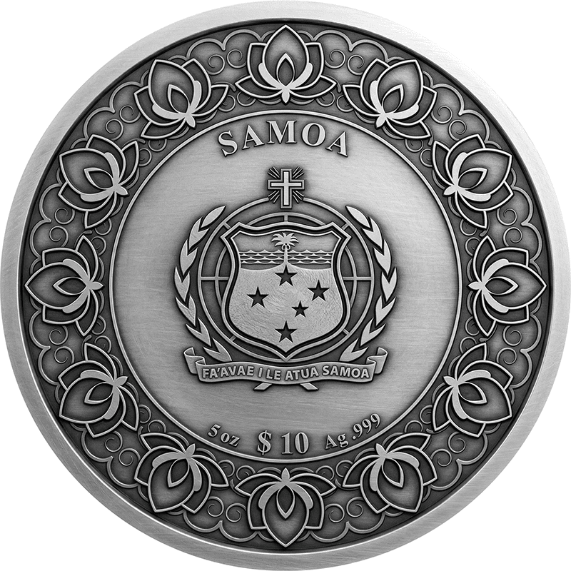 サモア 2026年 失われた地平線 シャングリ・ラ 10ドル銀貨金メッキ付