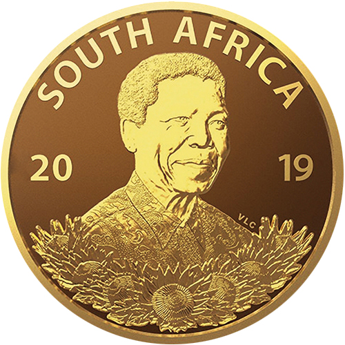 南アフリカ 2019年 プロテアシリーズ 伝説の生涯 ネルソン・マンデラ 最終貨 マンデラの遺産 5ランド金貨 プルーフ