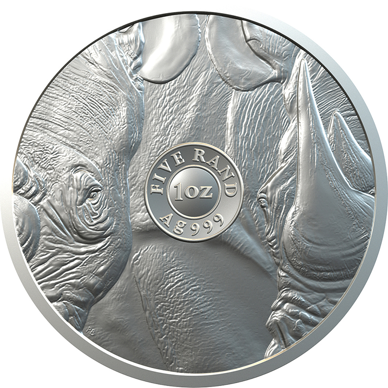 南アフリカ 2020年 ビッグ・ファイブ サイ 5ランド銀貨 未使用