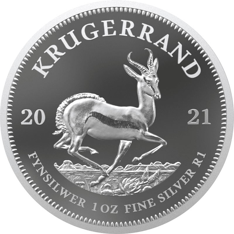 南アフリカ 2021年 クルーガーランド 1オンス銀貨 プルーフ 
