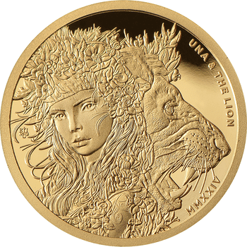 セントヘレナ 2024年 ウナとライオン コレクション 5ポンド金貨 1 
