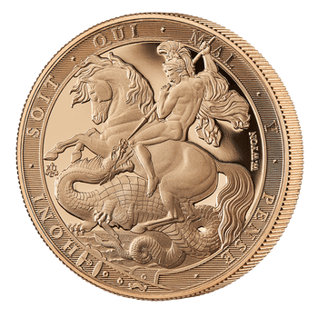 セントヘレナ 2024年 竜を退治する聖ジョージ ソブリン金貨コレクション 5ポンド金貨 プルーフ