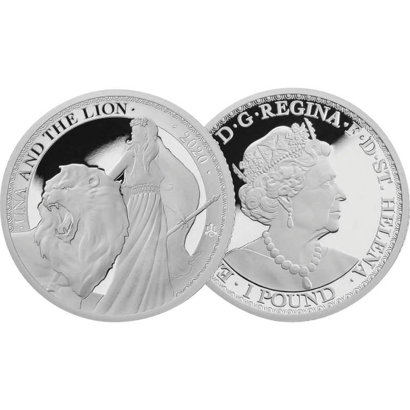 セントヘレナ 2020年 ウナとライオン コレクション 1ポンド銀貨 1 