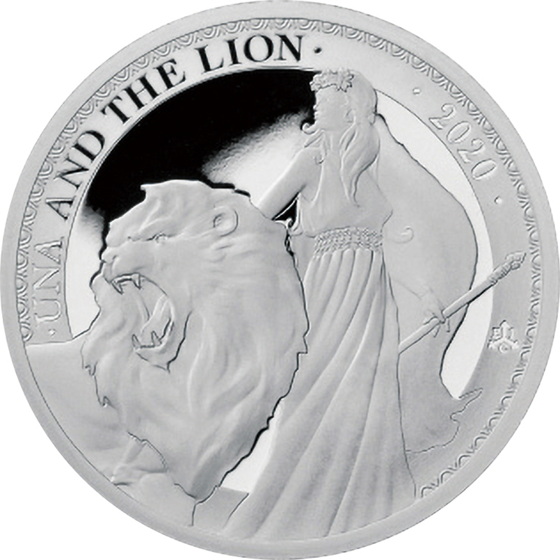 セントヘレナ 2020年 ウナとライオン 1ポンド銀貨 1オンス プルーフ