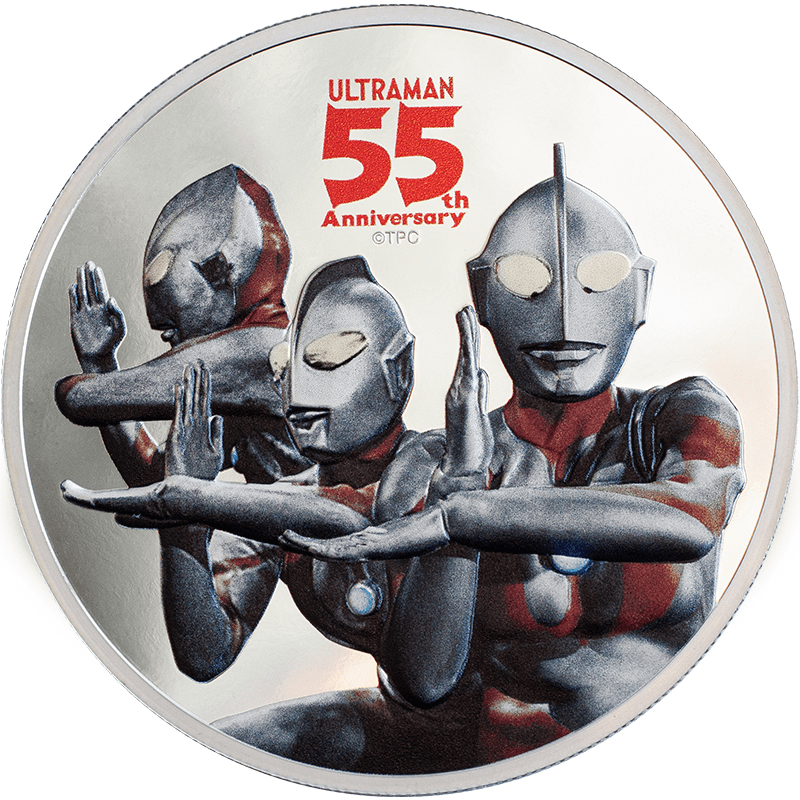 ニウエ 2021年 ウルトラマン55周年記念コイン 10ドルカラー銀貨 