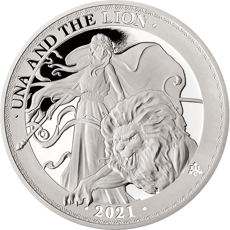 2021年 セントヘレナ島 ウナとライオン 新品 1 オンス oz 純銀 銀貨
