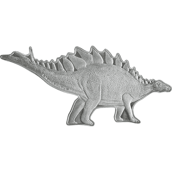 ソロモン諸島 2022年 北アメリカの恐竜 ステゴサウルス 5ドル銀貨 リバースプルーフ