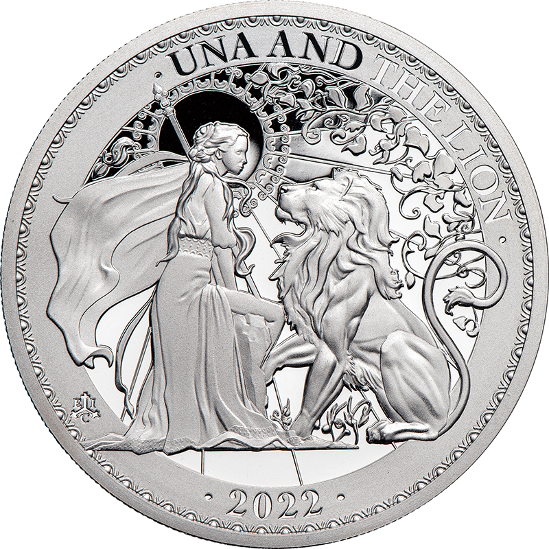 セントヘレナ 2022年 ウナとライオン コレクション 2ポンド銀貨 2 