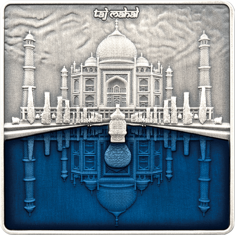 ソロモン諸島 2023年 タージ・マハル 10ドル銀貨エナメル付