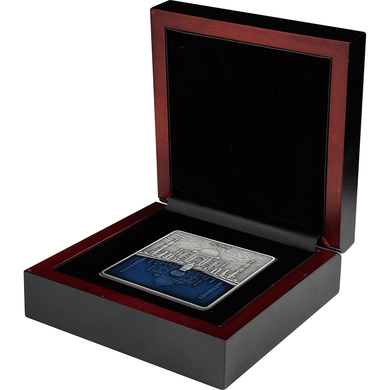 ソロモン諸島 2023年 タージ・マハル 10ドル銀貨エナメル付