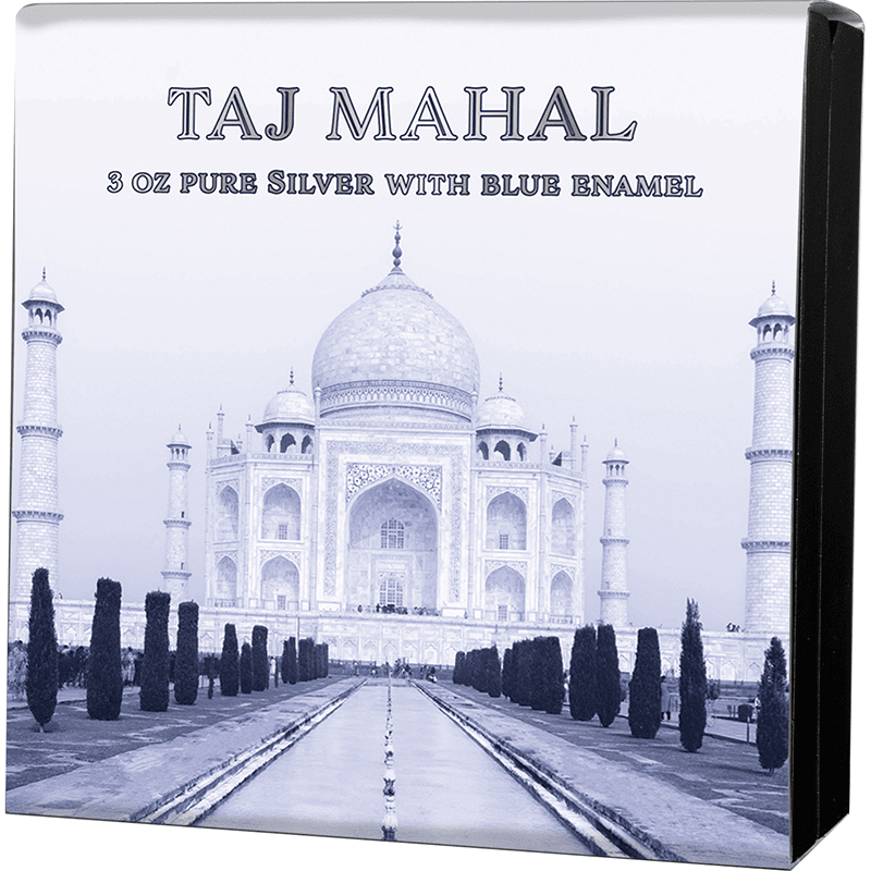 ソロモン諸島 2023年 タージ・マハル 10ドル銀貨エナメル付
