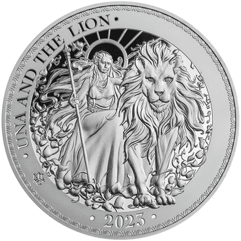 セントヘレナ 2023年 妖精の女王コレクション ウナとライオン 1ポンド 
