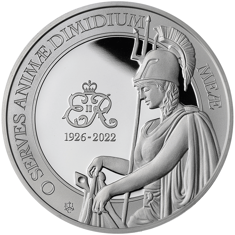 セントヘレナ 2023年 エリザベス2世追悼コレクション 1ポンド銀貨 1