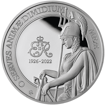 セントヘレナ 2023年 エリザベス2世追悼コレクション  1ポンド銀貨 1オンス プルーフ