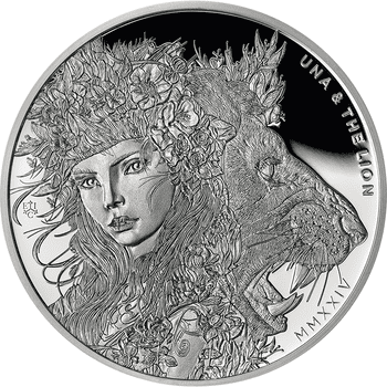 セントヘレナ 2024年 ウナとライオン コレクション  1ポンド銀貨 1オンス プルーフ