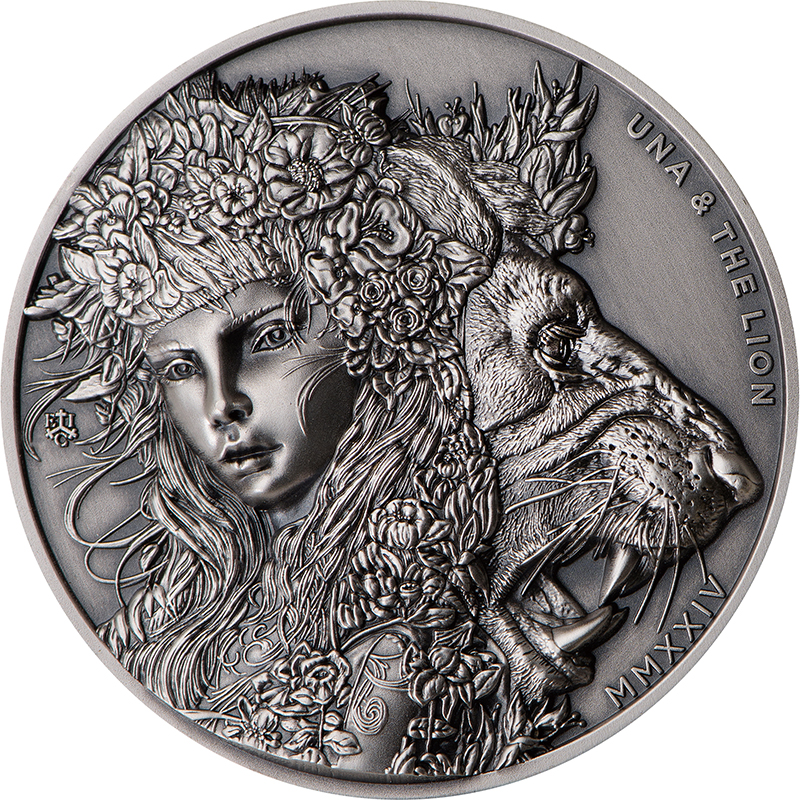セントヘレナ 2024年 ウナとライオン コレクション 2ポンド銀貨 2 