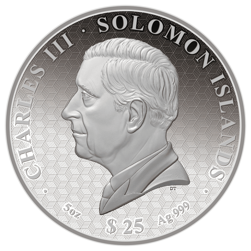ソロモン諸島 2026年 午年馬図 25ドル銀貨天然真珠層仕上げ プルーフ