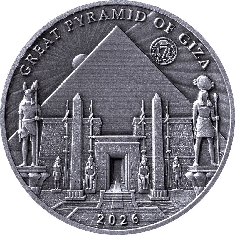 ソロモン諸島 2026年 世界の七不思議 ギザの大ピラミッド 10ドル銀貨